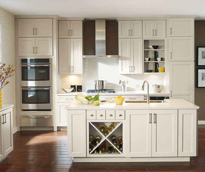 Off White Cabinets In Casual Kitchen